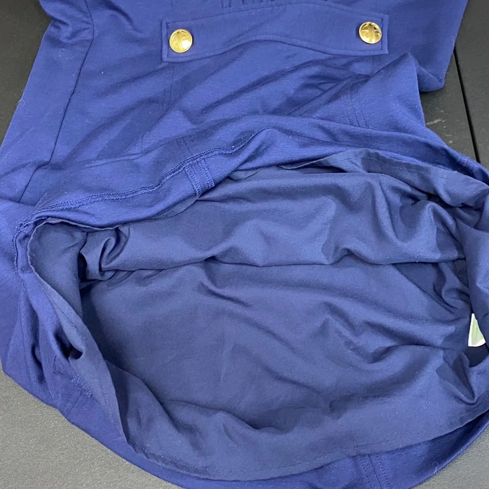 Lilly Pulitzer Finn Shift Ponte True Navy Dress [6017] - Picture 4 of 8